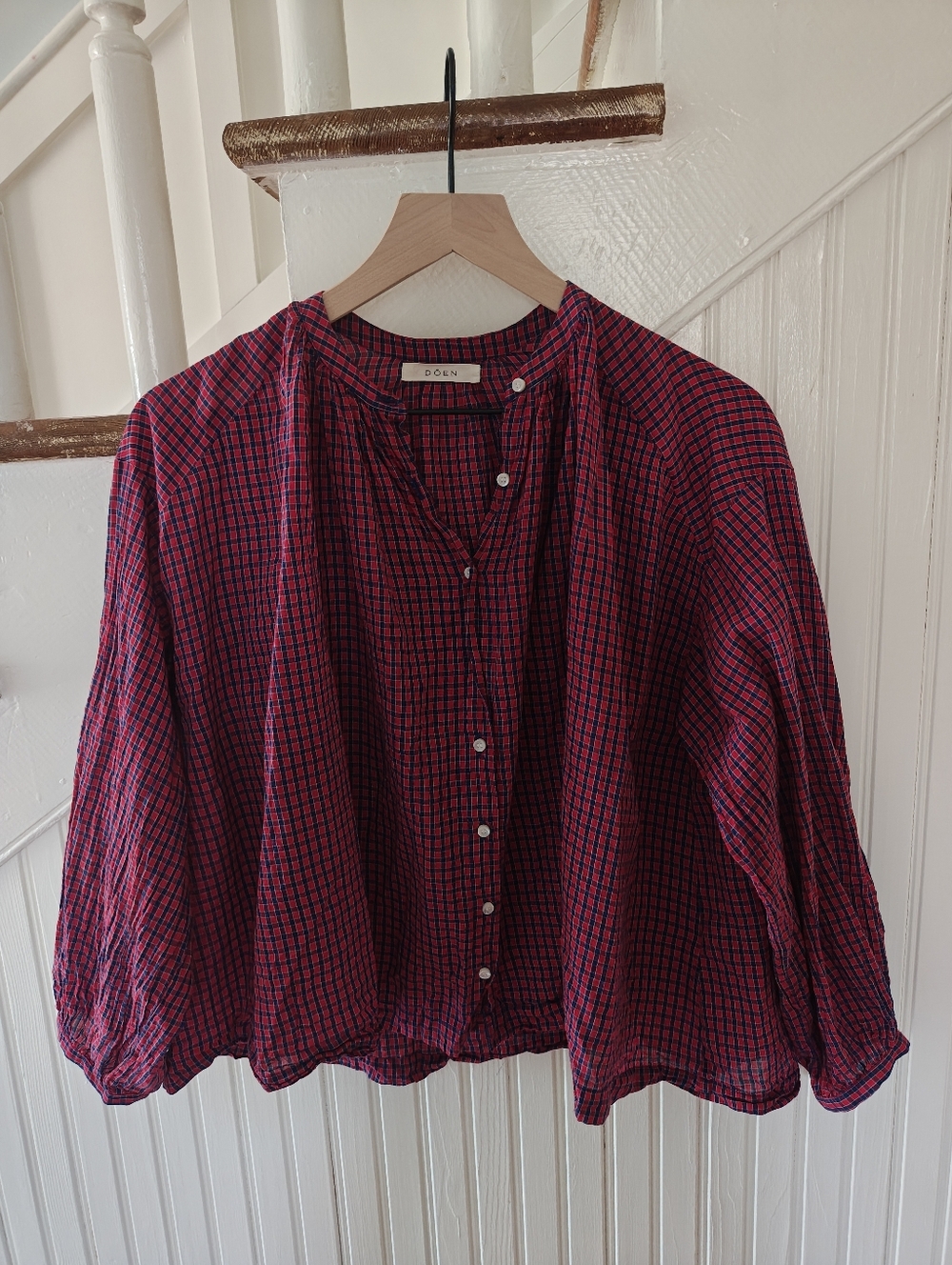 Doen Plaid Jane Blouse